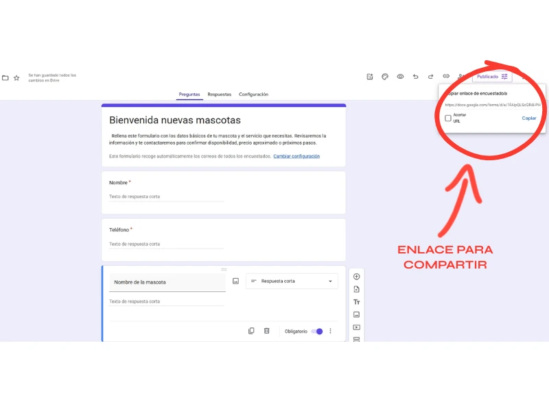 CREAR FORMULARIO REGISTRO MASCOTAS