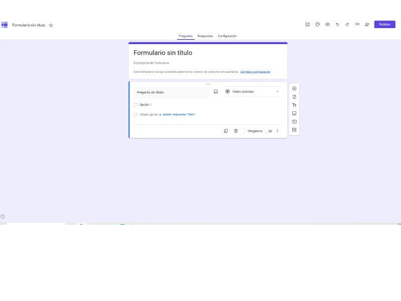 google forms para formulario mascotas